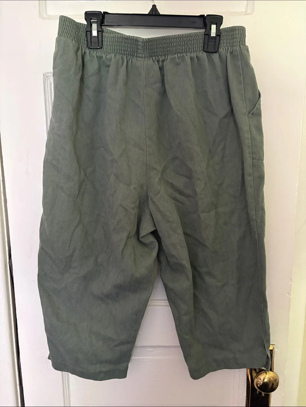 Laura Scott Men's Olive Drawstring Waist Casual Joggers